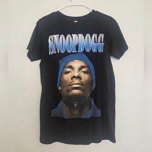 Snoop Dogg Black and Blue T-Shirt Womens Small